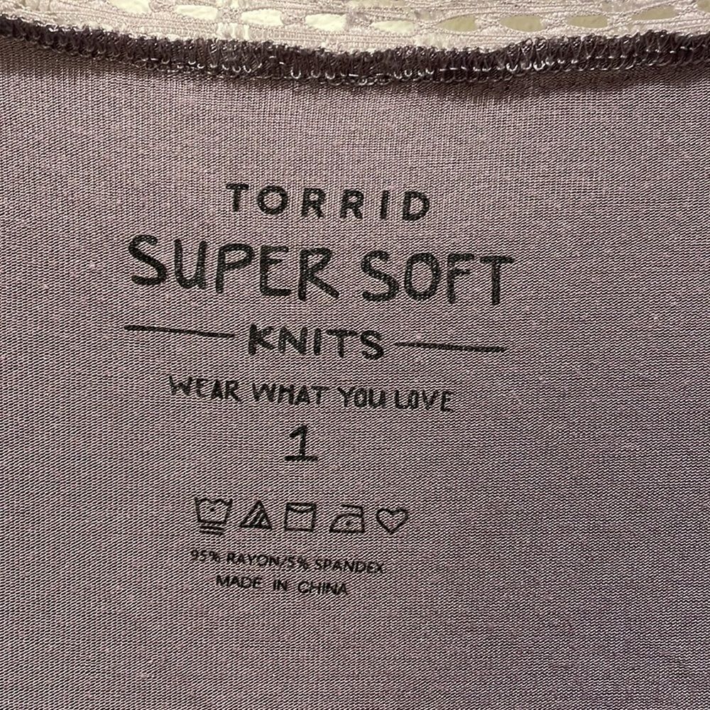 Torrid light purple super soft knit top - Picture 6 of 10